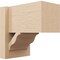 Ekena Millwork 8-in W x 12-in D x 12-in H Funston Block Rough Cedar Woodgrain TimberThane Outlooker, Primed Tan OUTUR080X12X12FST44RCPR - alternate 1